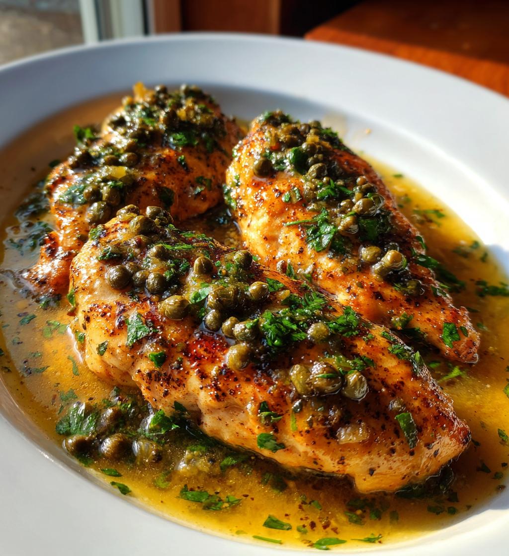 one pot chicken piccata - detail 1