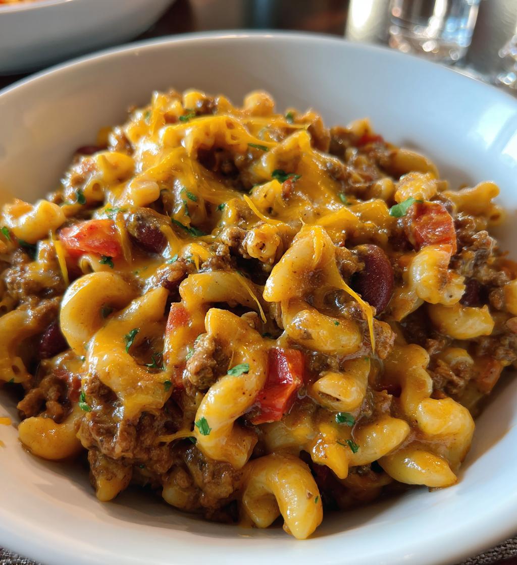 one pot chili mac and cheese