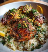 one pot lemon herb chicken and rice