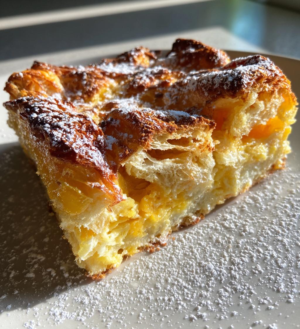 orange croissant breakfast bake - detail 1