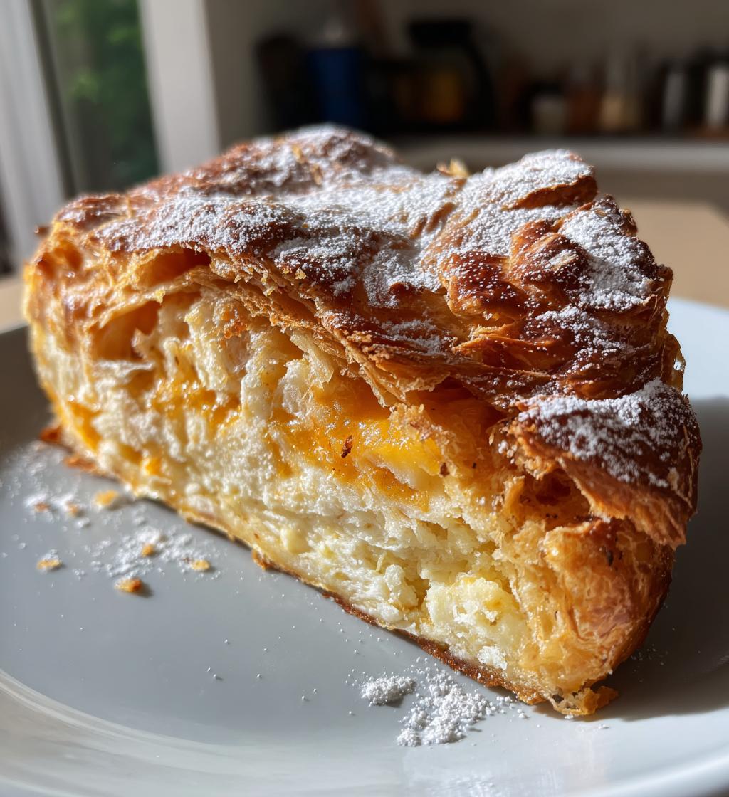 orange croissant breakfast bake