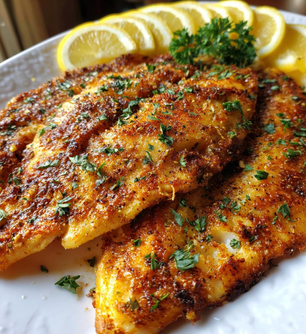 pan fried tilapia - detail 1