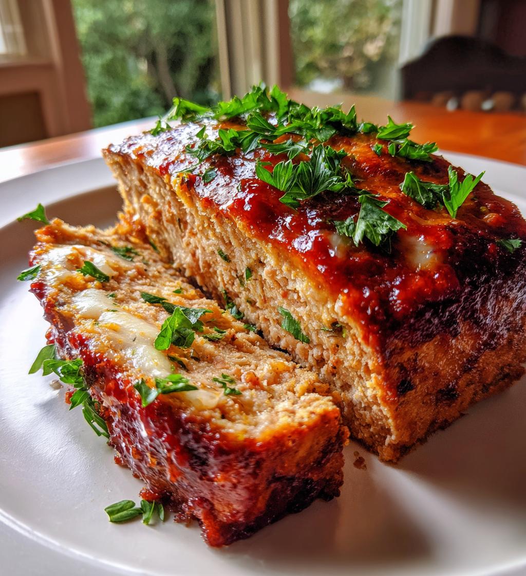 parmesan chicken meatloaf - detail 1