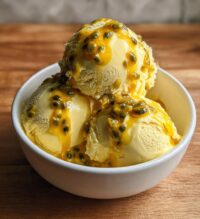 passion fruit ice cream a creamy tropical dessert youll crave all year