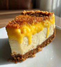 passion fruit mango cheesecake gingersnap crust