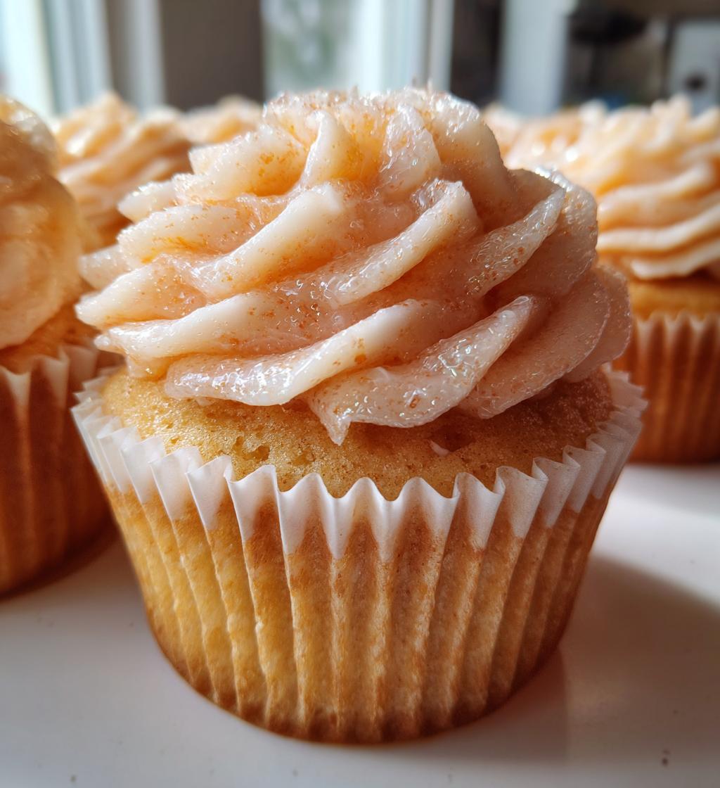peach bellini cupcakes - detail 1