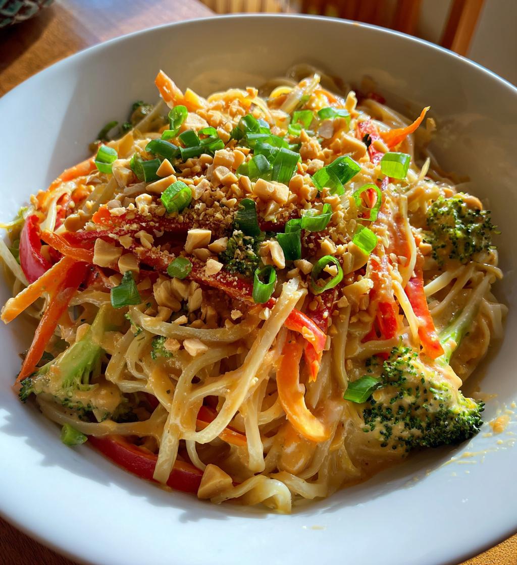 peanut noodle stir fry - detail 1