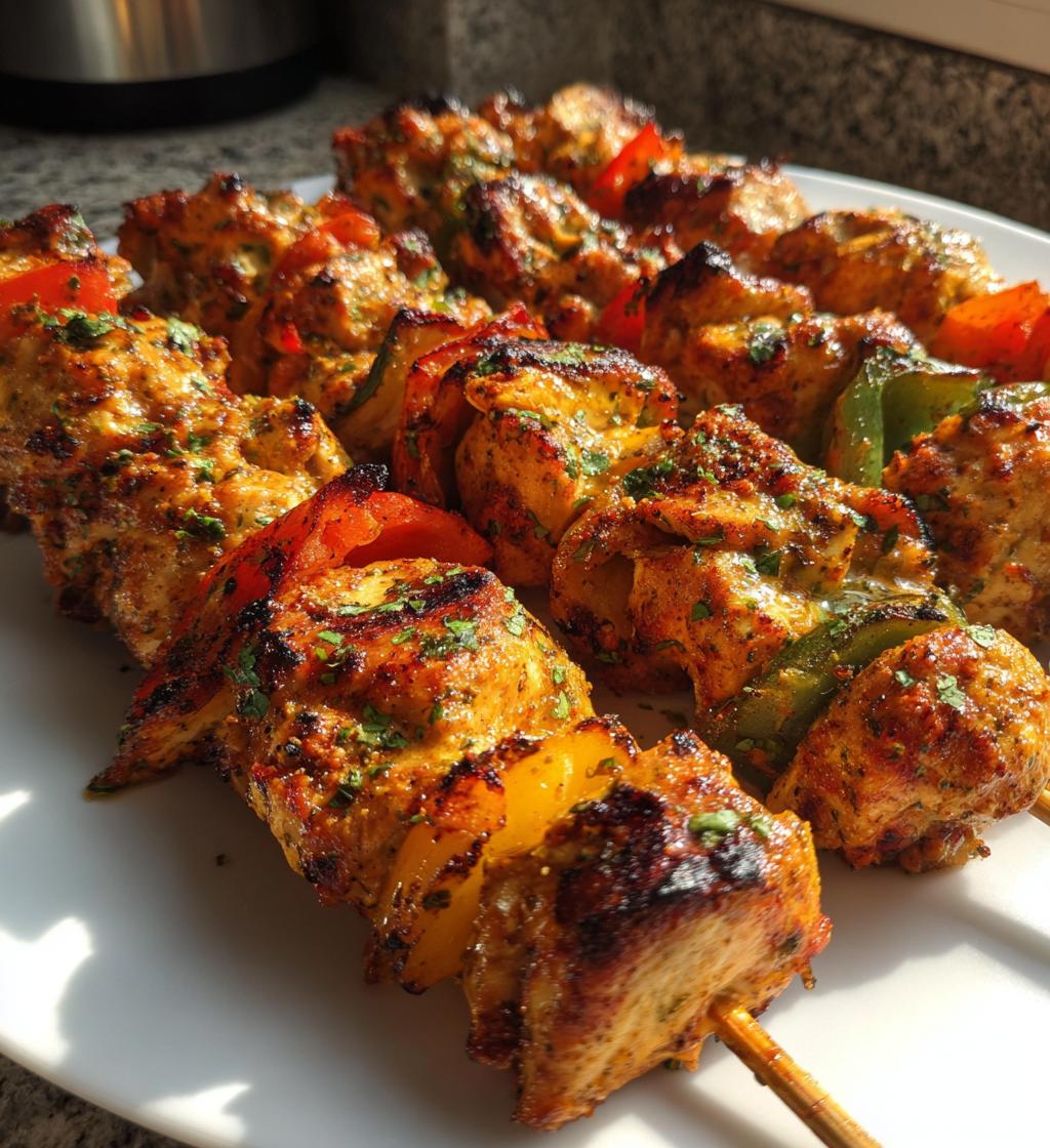 peruvian grilled chicken skewers - detail 1