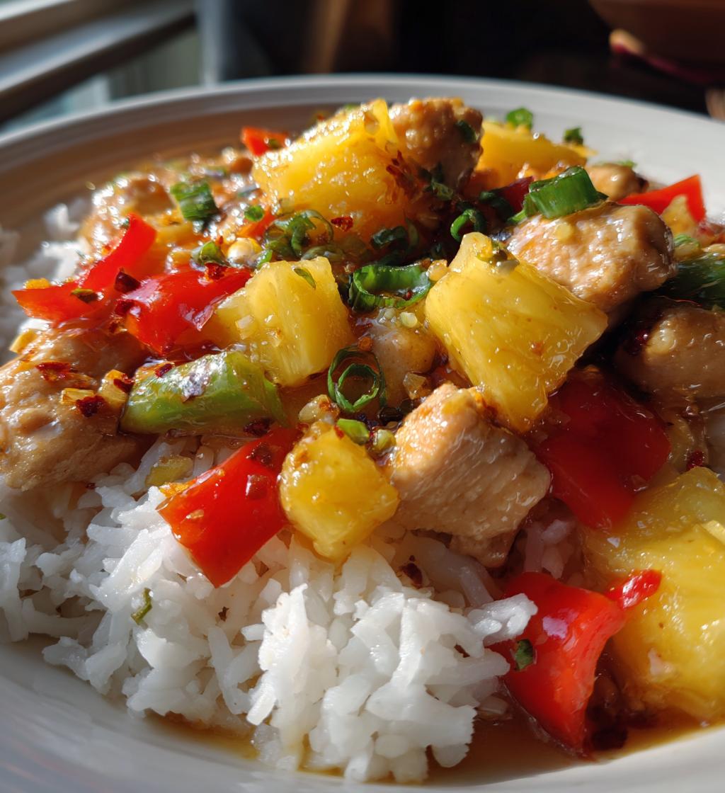 pineapple chicken and rice a sweet and savory delight - detail 1
