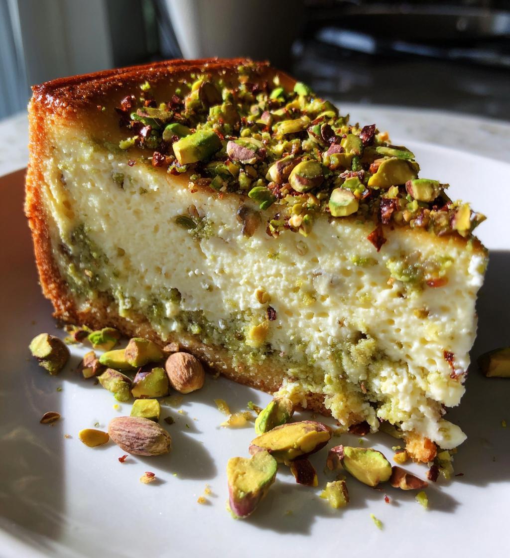 pistachio cheesecake