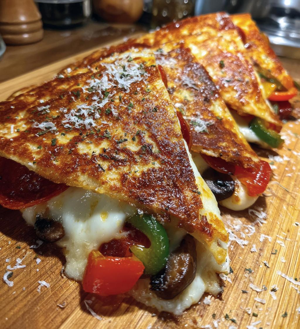 pizza quesadillas - detail 1