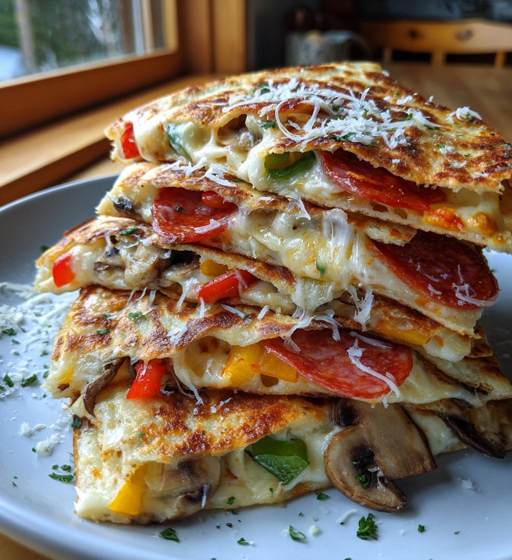 pizza quesadillas