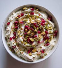 pomegranate pistachio whipped feta