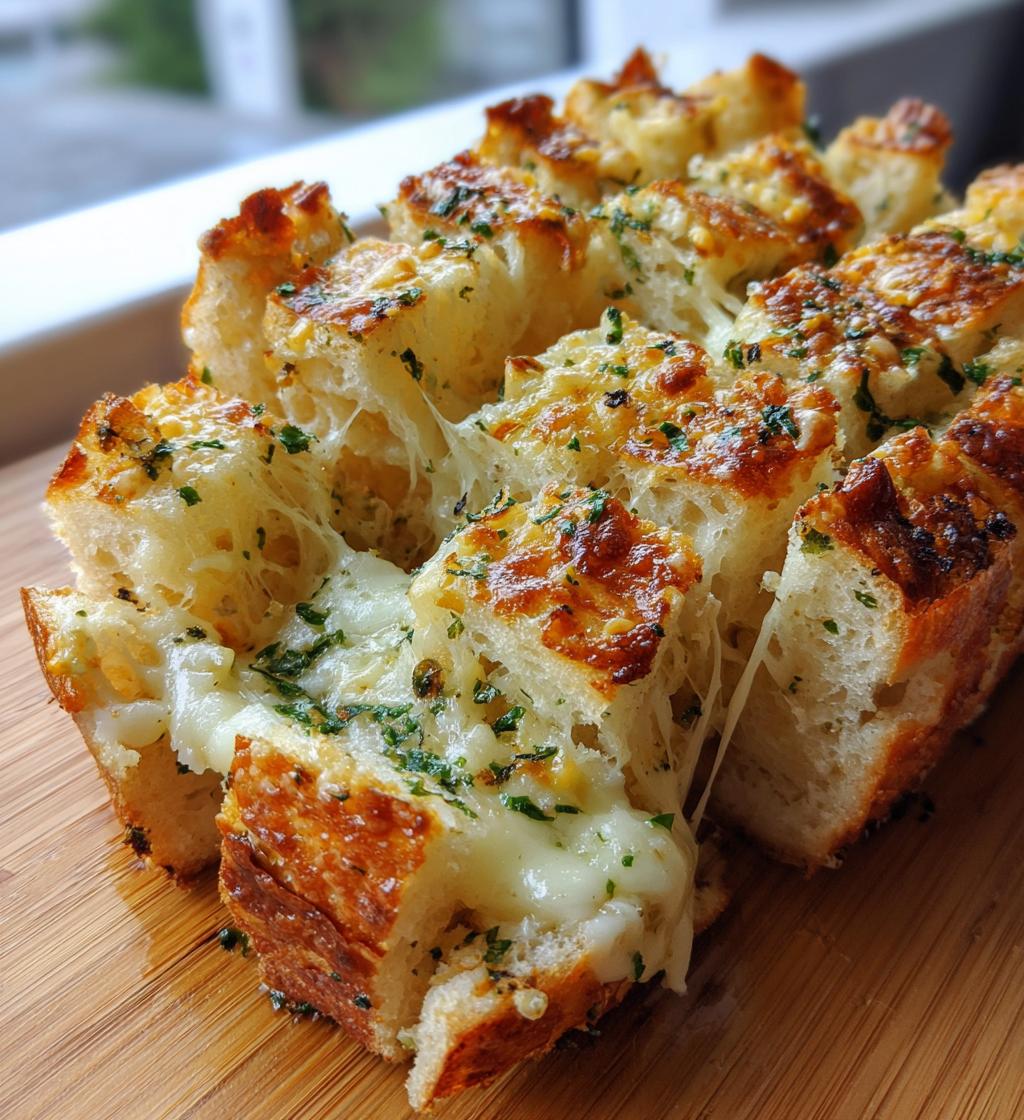 pull apart garlic bread