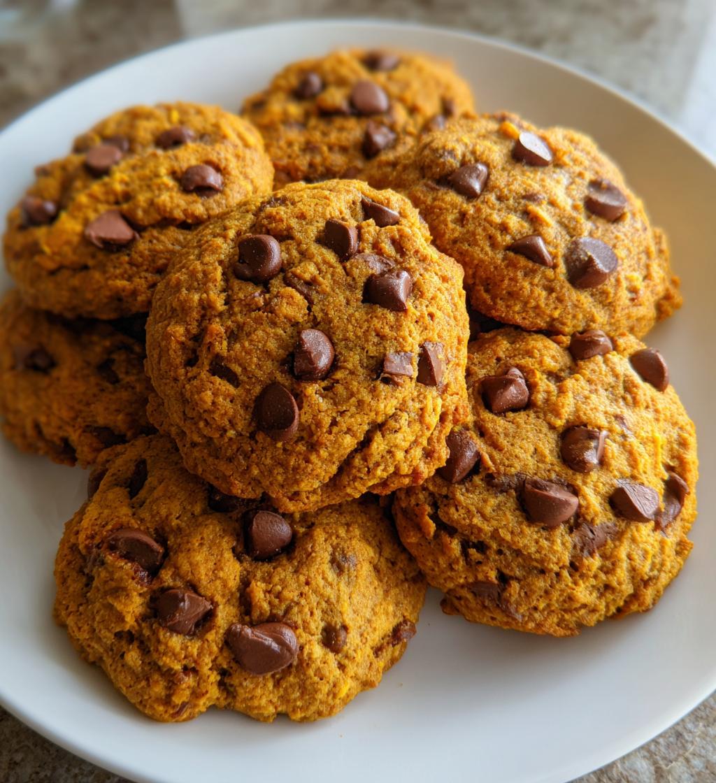 pumpkin chocolate chip oatmeal cookies - detail 1