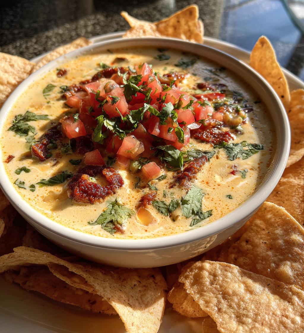 queso blanco dip with chorizo