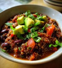 quinoa and black bean chili