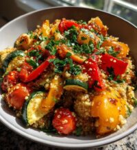 quinoa salad with roasted vegetables