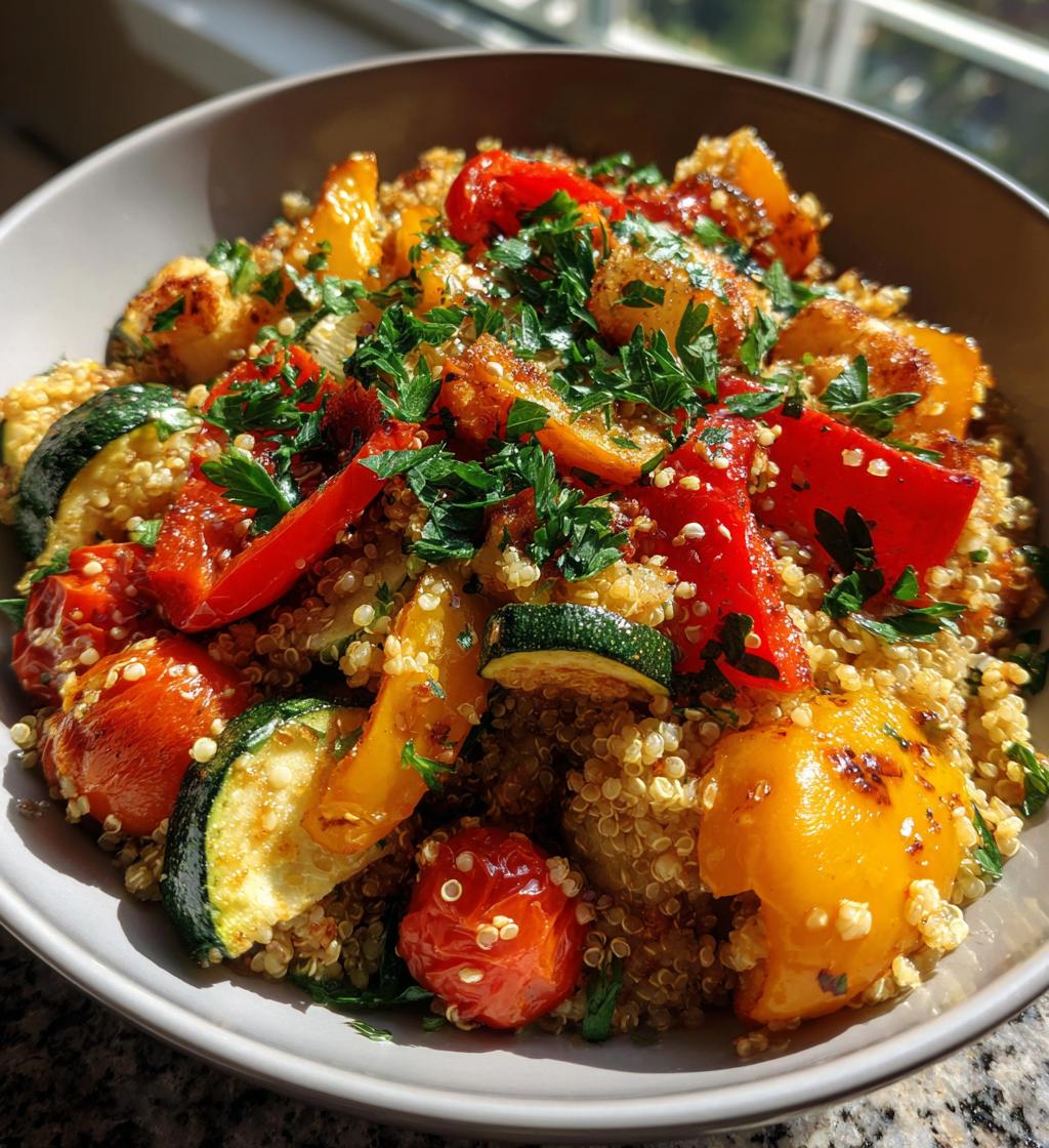 quinoa salad with roasted vegetables