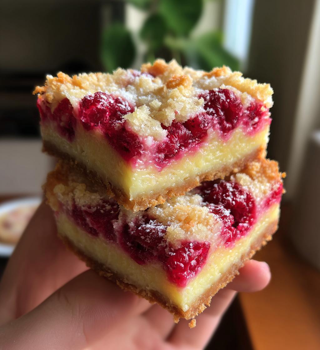 raspberry lemon bars - detail 1