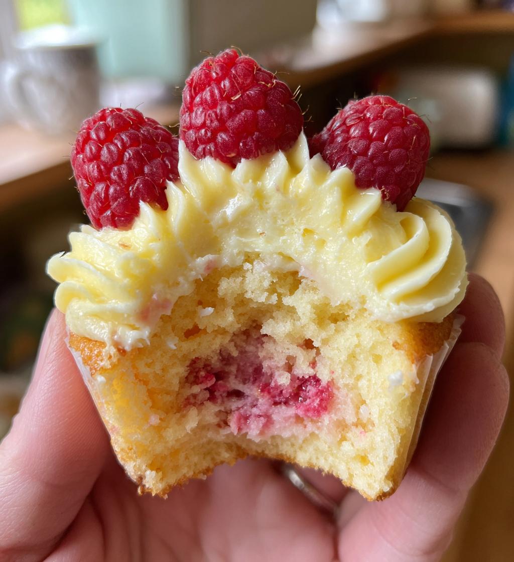 raspberry lemon heaven cupcakes - detail 1