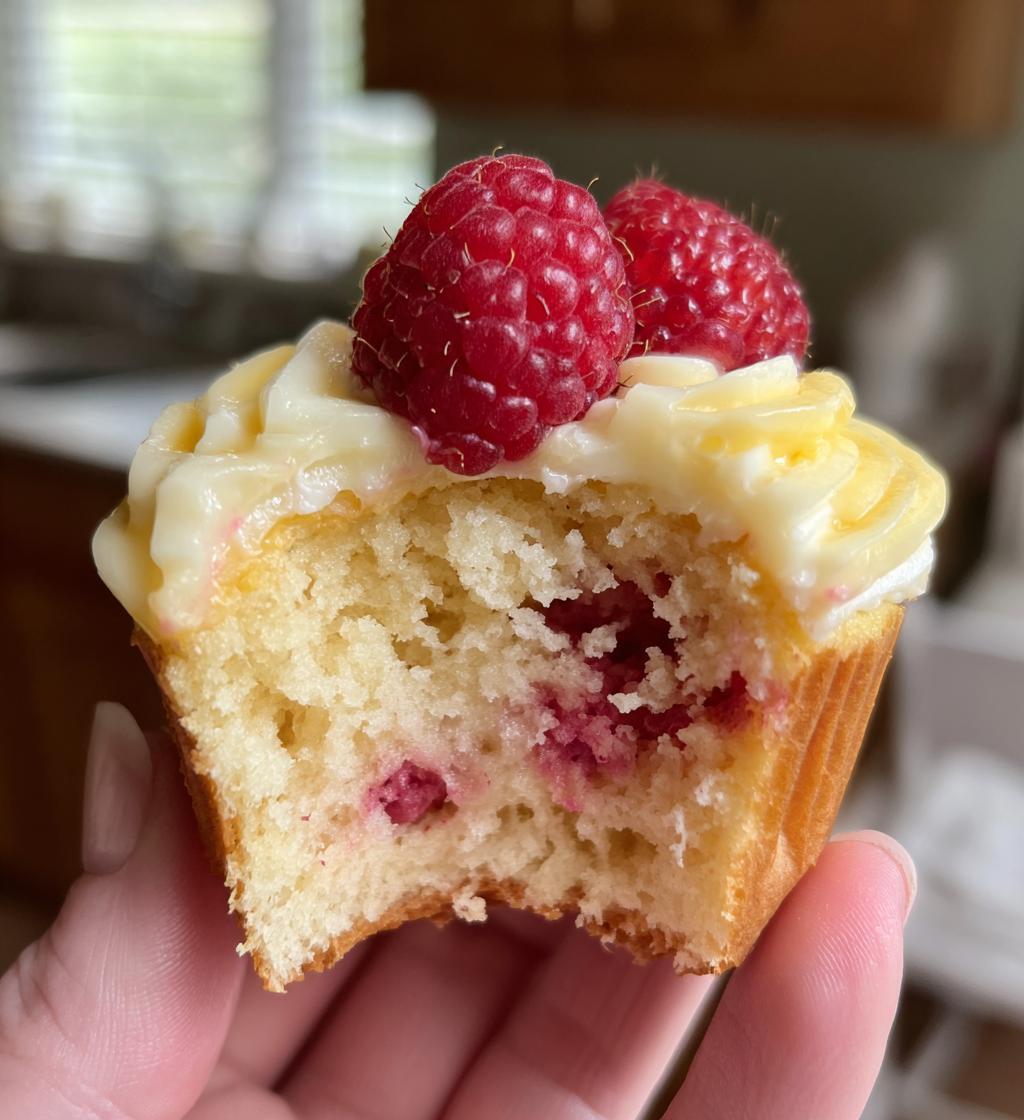 raspberry lemon heaven cupcakes