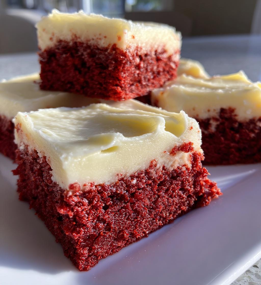 red velvet cookie bars - detail 1