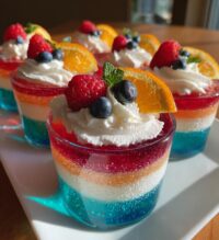 refreshing greek yogurt jello fluff