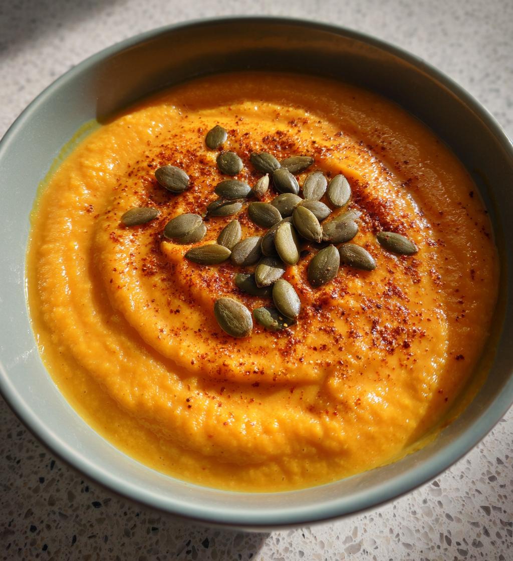 roasted pumpkin soup - detail 1
