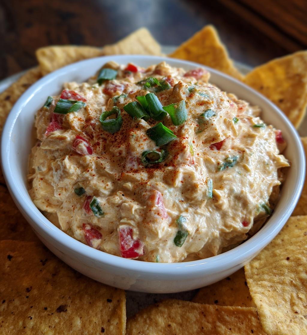 rotel chicken salad dip - detail 1