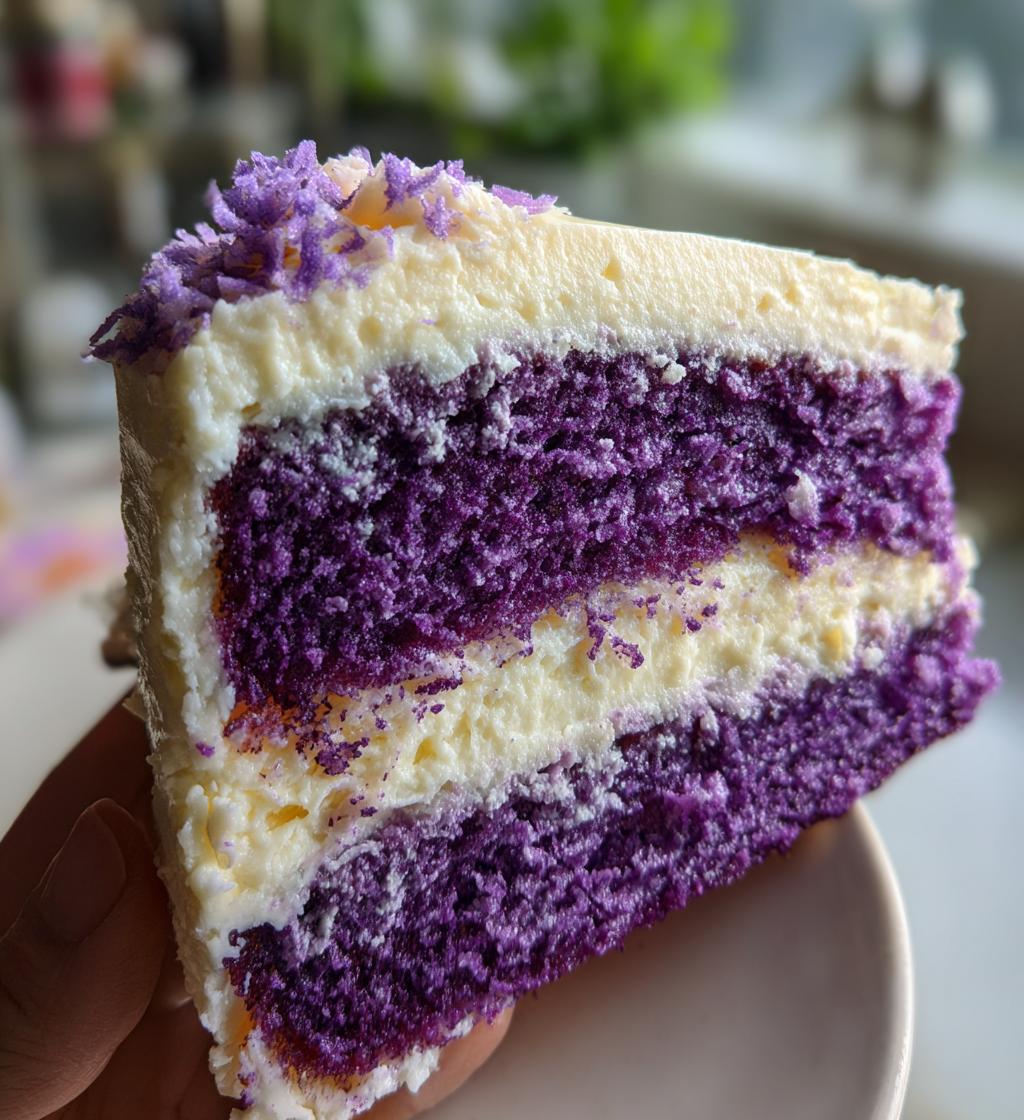 royal purple velvet cake - detail 1