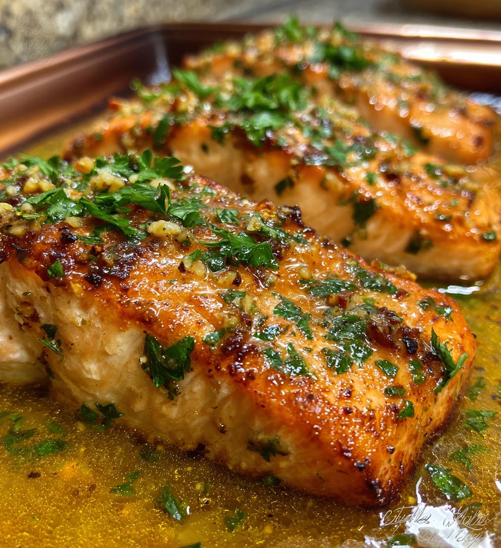 salmon garlic lemon butter sauce recipe - detail 1