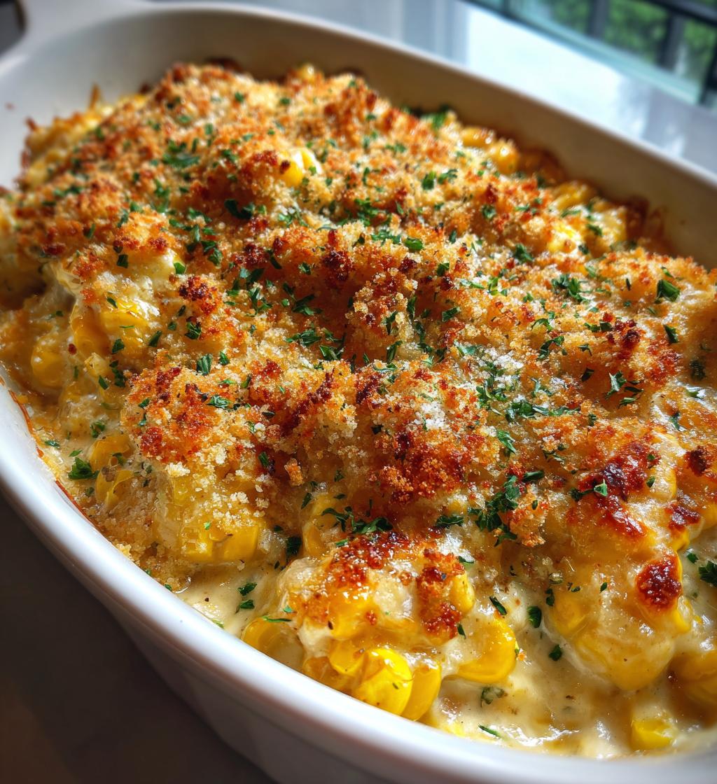 scalloped corn - detail 1