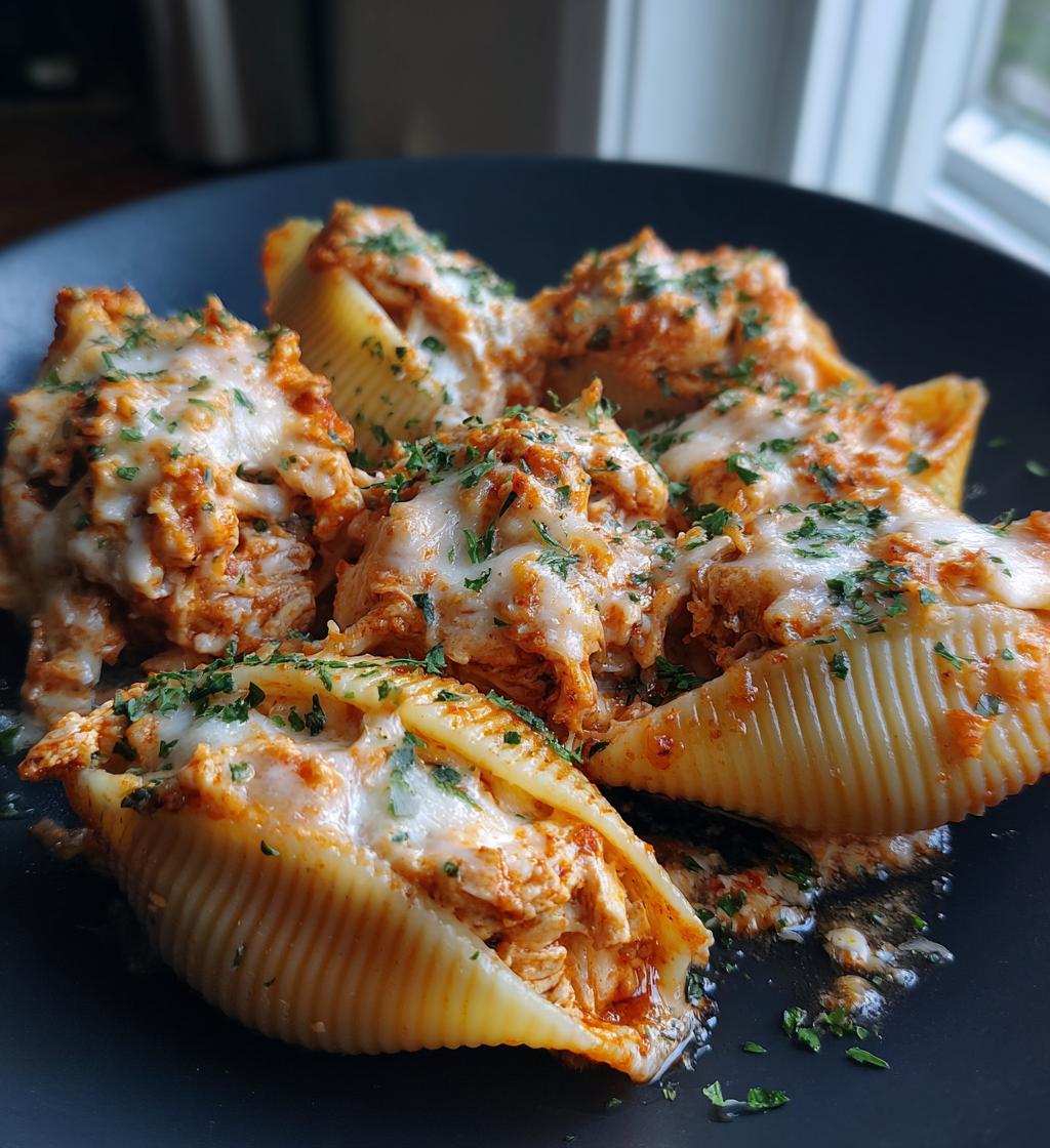 seafood stuffed shells - detail 1