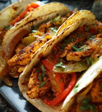 sheet pan chicken fajitas
