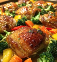 sheet pan honey mustard chicken