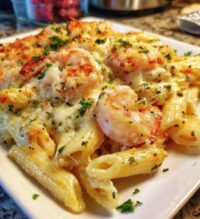 shrimp scampi pasta bake