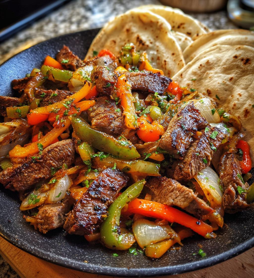 sizzling blackstone fajitas