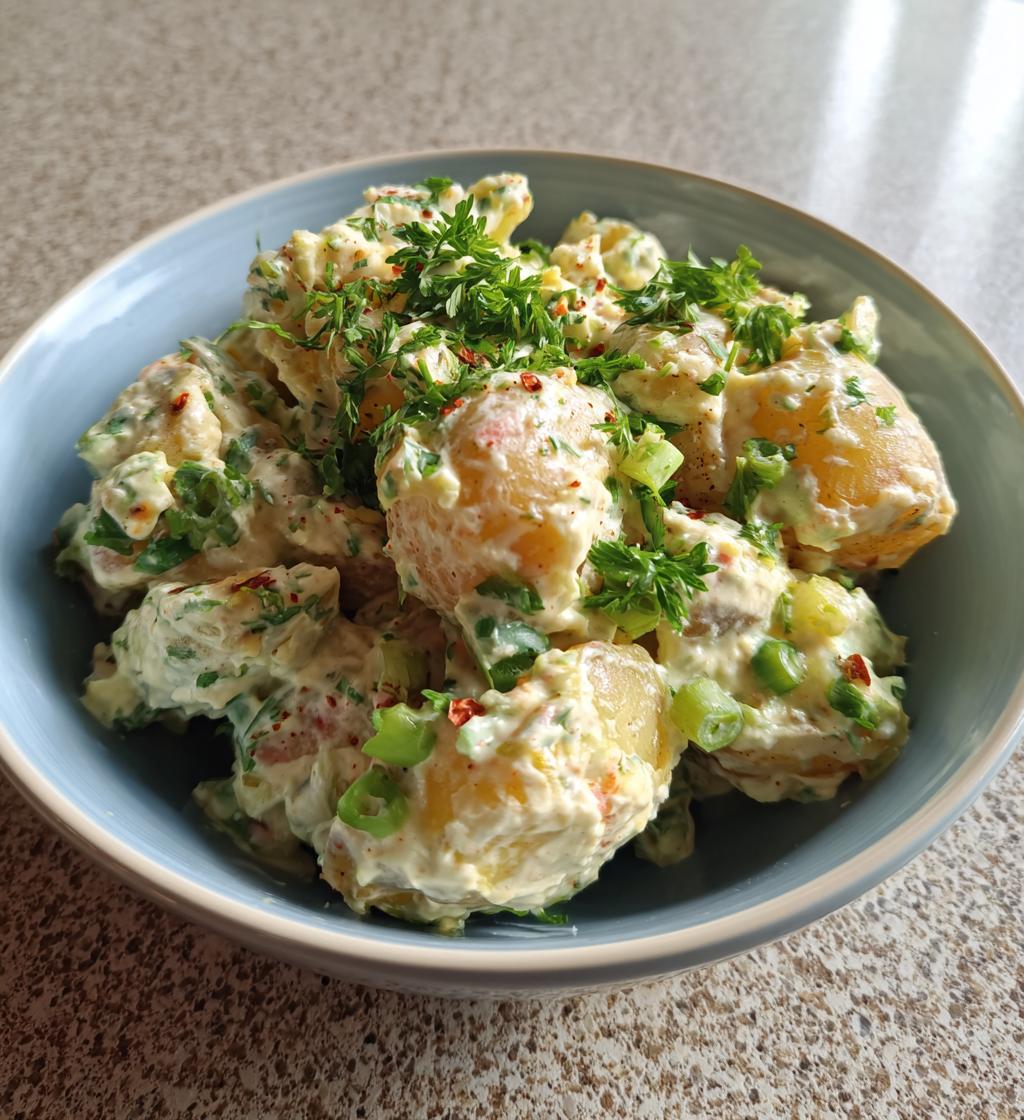 smashed potato salad
