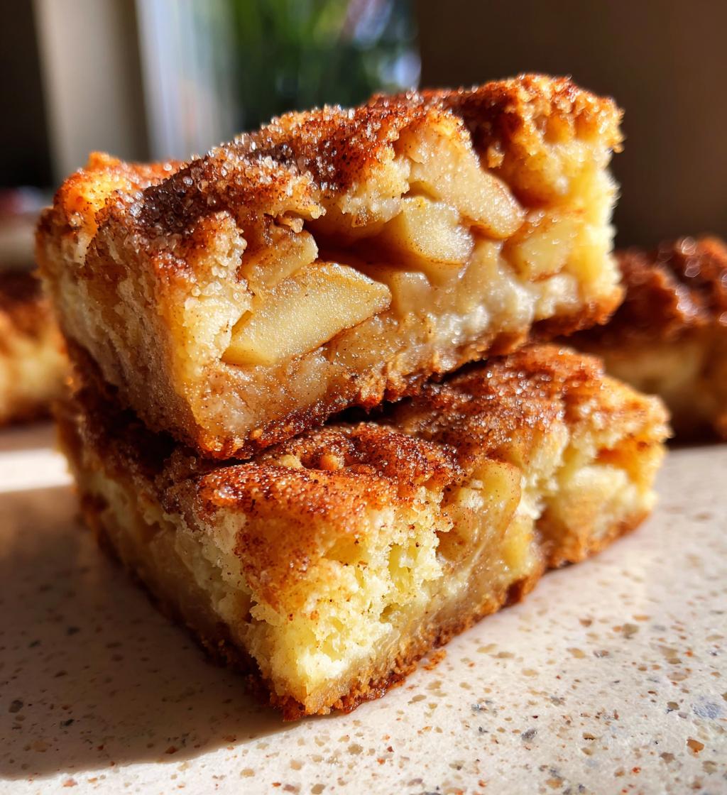 snickerdoodle apple pie bars