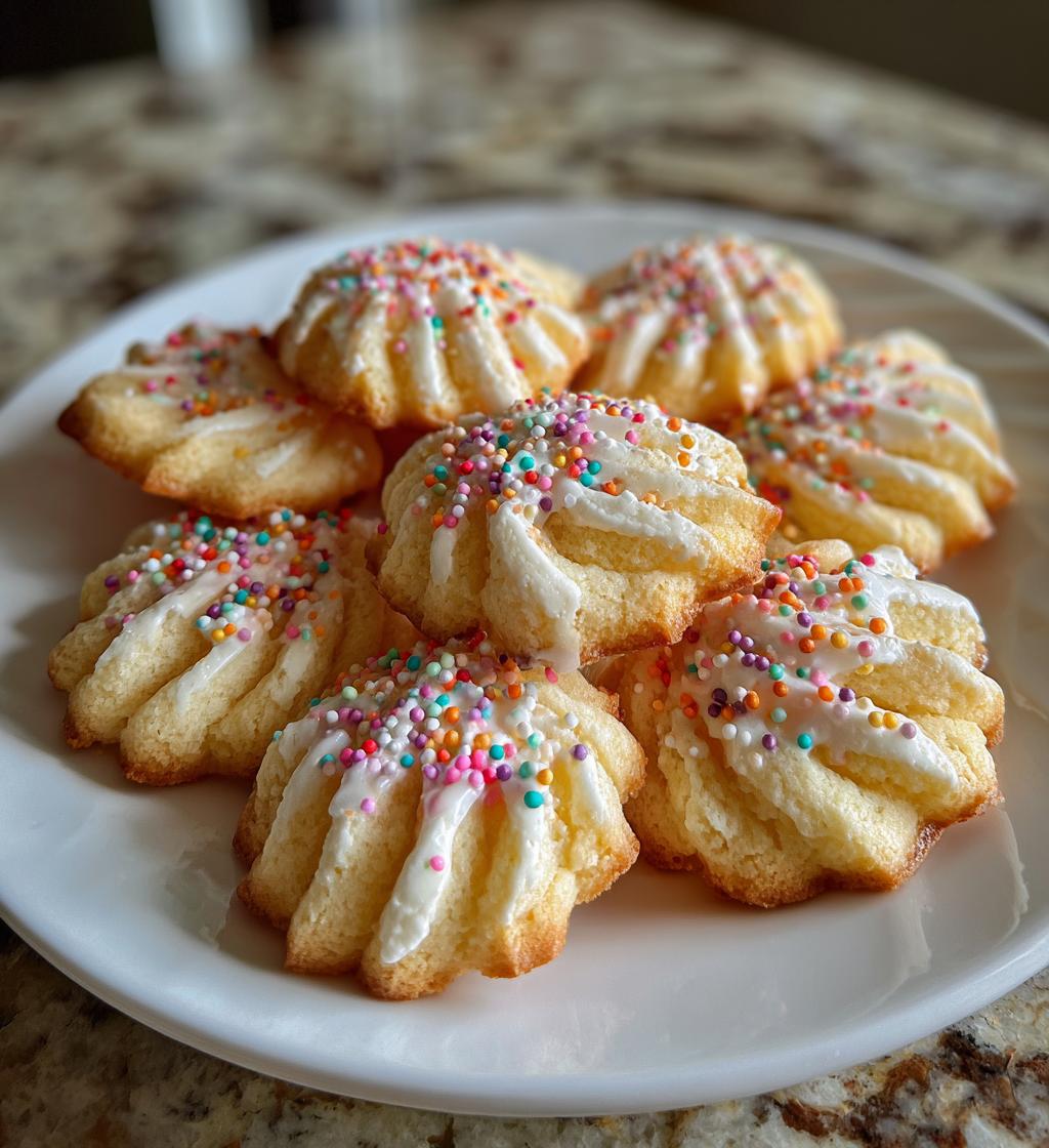 soft and buttery spritz cookies - detail 1
