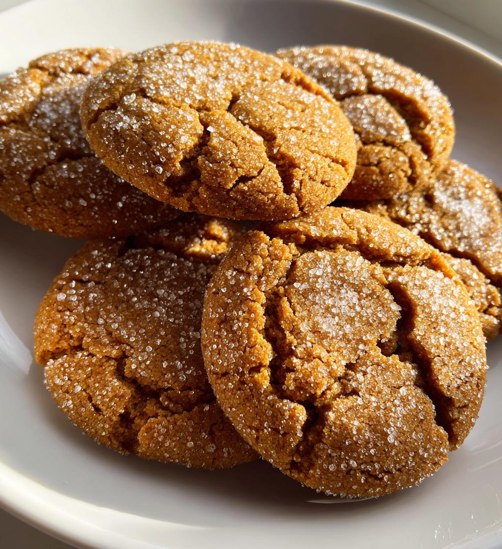 soft and chewy ginger snaps - detail 1