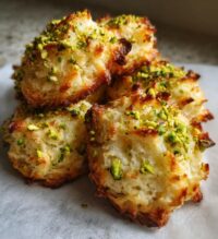soft chewy pistachio coconut macaroons
