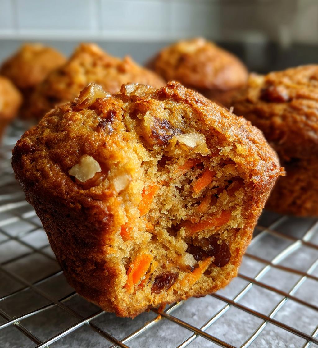soft moist carrot muffins