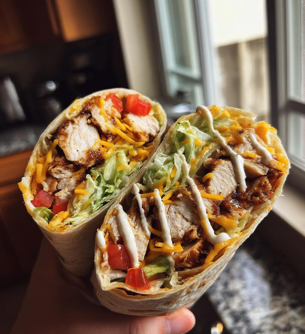 southwest grilled chicken wraps - detail 1