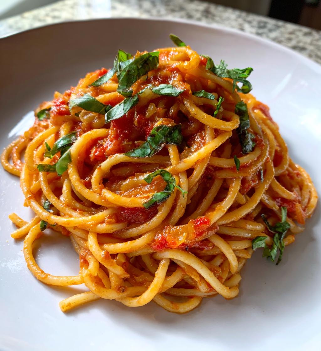 spicy arrabbiata pasta - detail 1
