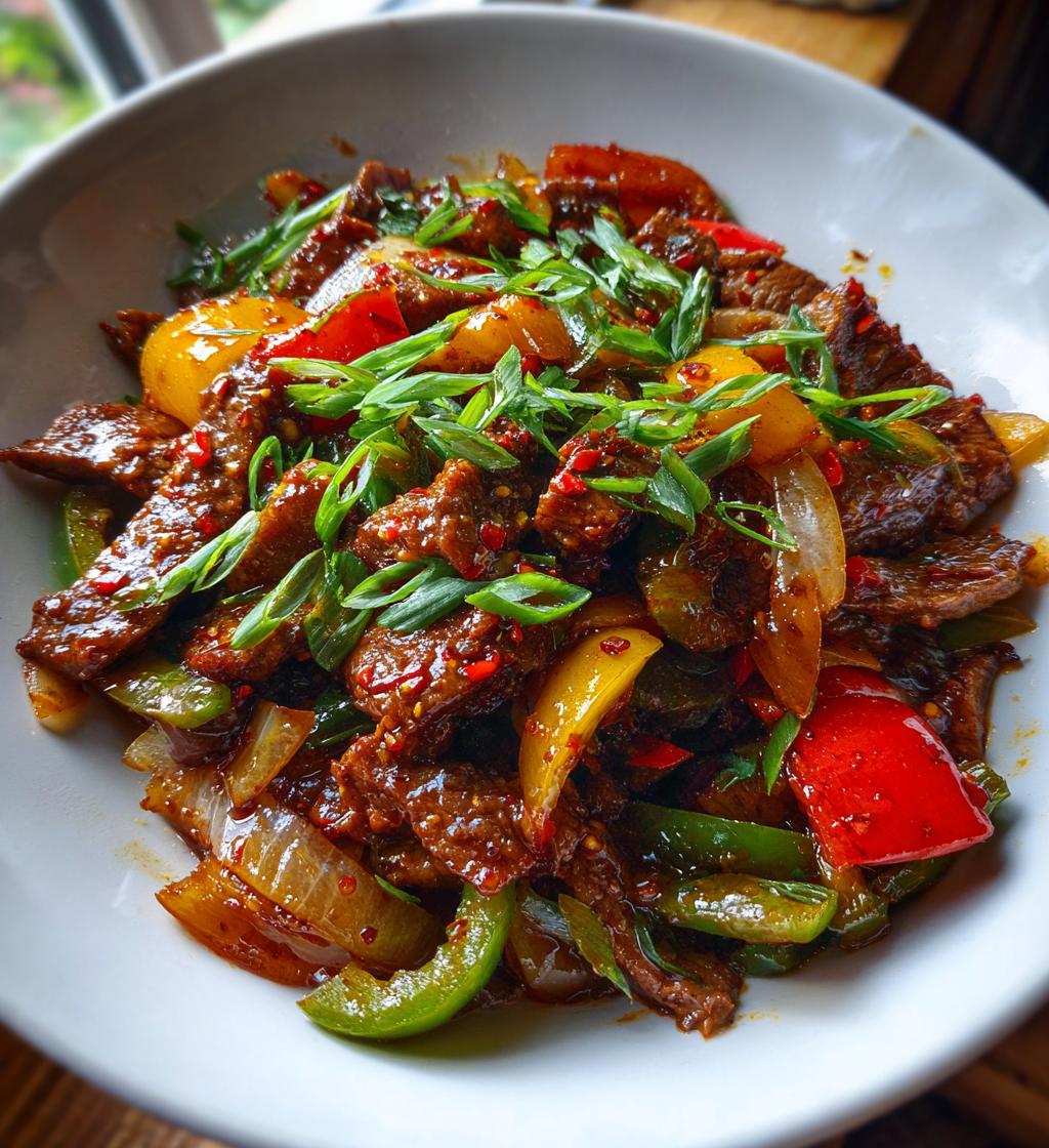 spicy firecracker beef - detail 1