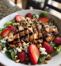 strawberry balsamic chicken salad