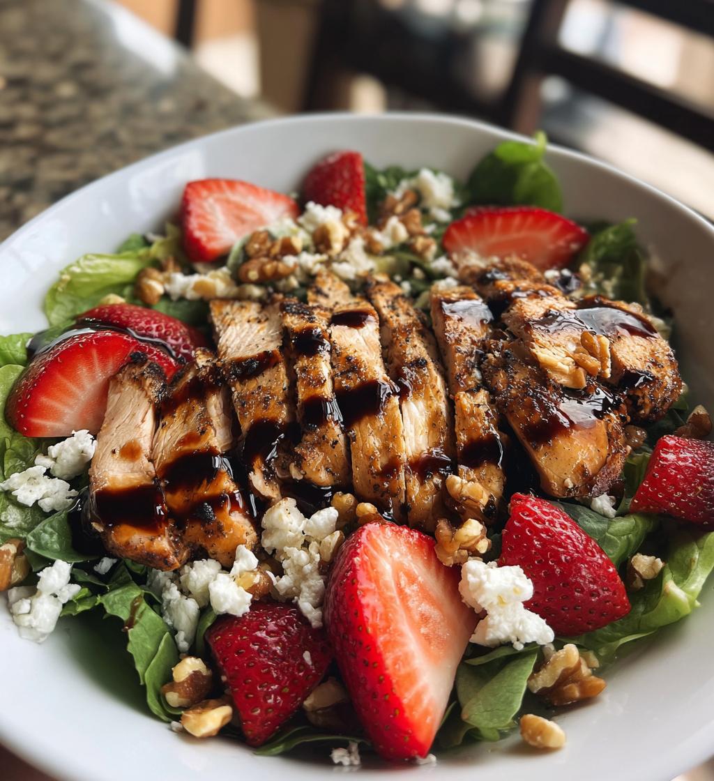 strawberry balsamic chicken salad