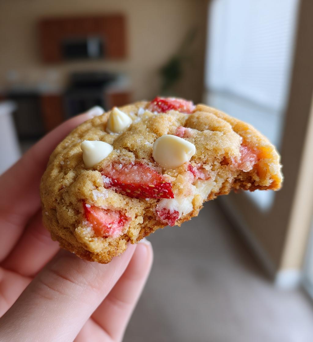 strawberry cheesecake cookies - detail 1